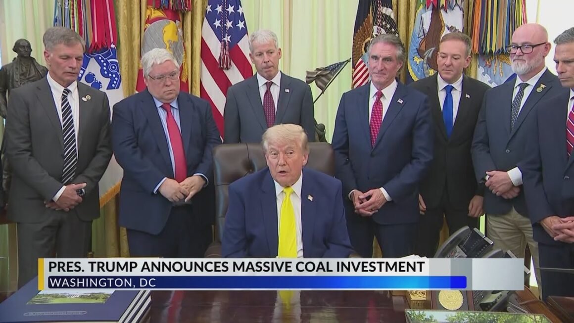 President Trump announces $700M investment into US coal industry