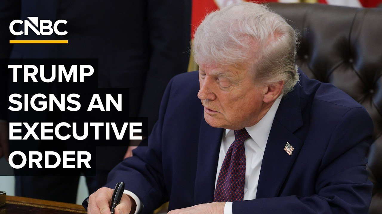 President Trump signs an executive order at the White House — 8/3/2026