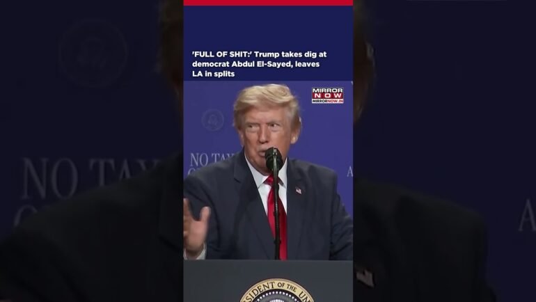 'FULL OF SHIT:' President Trump Takes Dig At Democrat Abdul El-Sayed, Leaves LA In Splits #shorts https://internetconnectz.com/trumps-airplane-switch-follows-a-familiar-presidential-playbook-wsj/ Trump Connectz