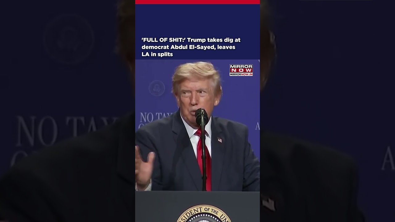 'FULL OF SHIT:' President Trump Takes Dig At Democrat Abdul El-Sayed, Leaves LA In Splits #shorts