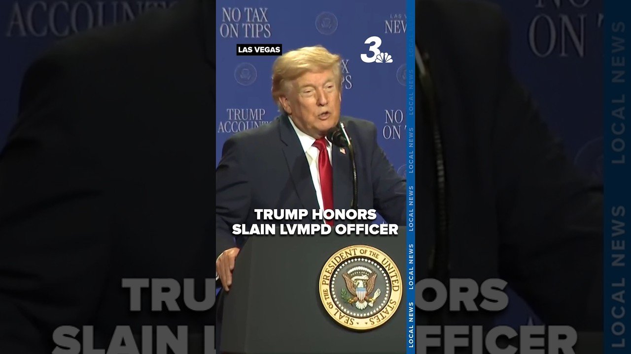 President Trump honors LVMPD officer killed in shooting