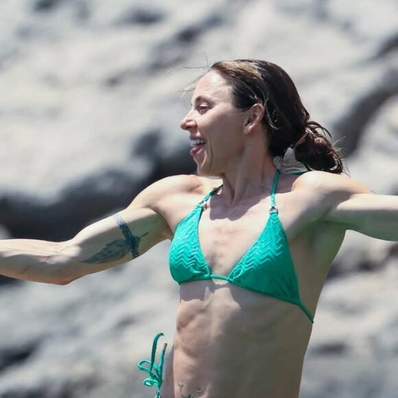 Sporty Spice Mel C and husband Chris Dingwall honeymoon in Ibiza @backgrid_usa