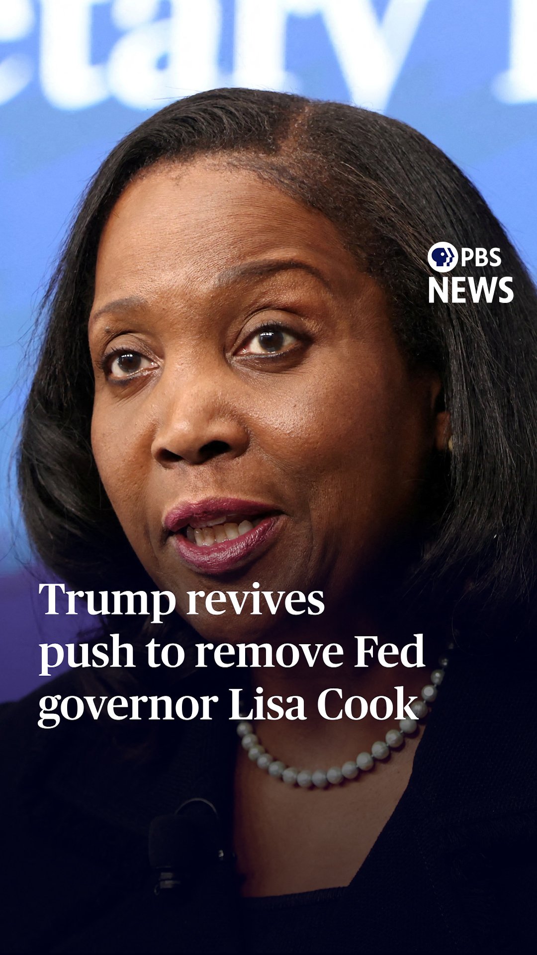President Donald Trump is reviving his push to remove Lisa Cook from the Federal Reserve Board of Governors. The News Hour has obtained a letter the White House sent to Cook this week saying it is considering removing her and giving her 21 days to respond to unproven allegations of mortgage fraud. Trump and his allies tried to force Cook out last year on similar grounds. She filed a lawsuit challenging her dismissal, and in June the Supreme Court blocked Trump from firing Cook while her suit is pending. But the court did not weigh in on the underlying allegations against her. Cook’s lawyer called the claims “baseless.”