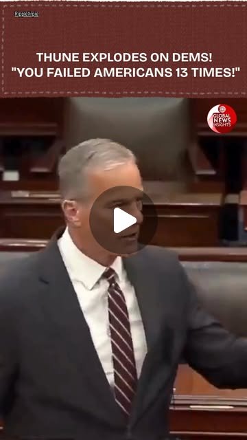 Senate Majority Leader John Thune sharply criticized Senate Democrats during a heated ...