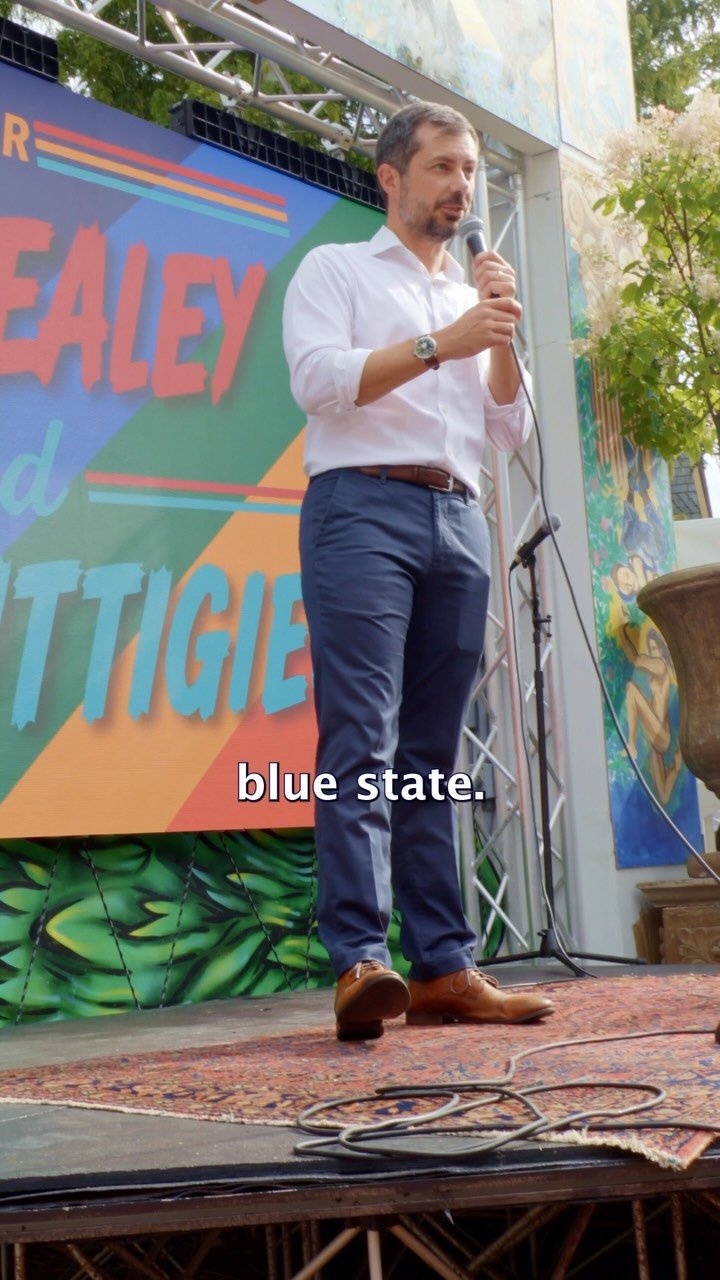 Thank you, Pete Buttigieg for the support. It means the world. | Maura Healey - Facebook