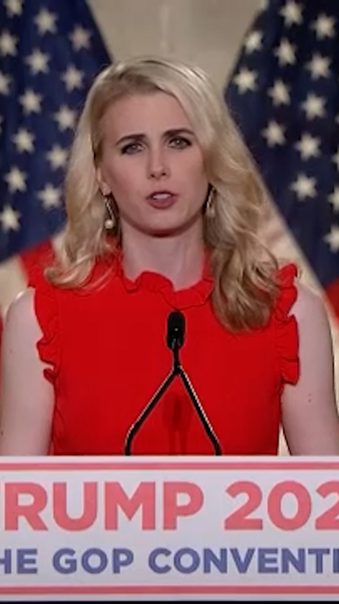 Natalie Harp, President Trump's executive assistant, spoke about her bone cancer diagnosis at the 2020 Republican National Convention. Her name has been in the headlines in recent days following remarks by Sen. Jon Ossoff (D-GA) at an Atlanta campaign event, where he said President Trump would rather "travel with Natalie" than do the job of being president. Watch more by tapping the link in our bio. #natalieharp #trump #2020 #cspan