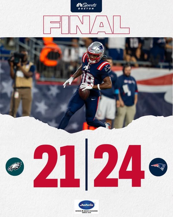 The Patriots took down the Eagles in...