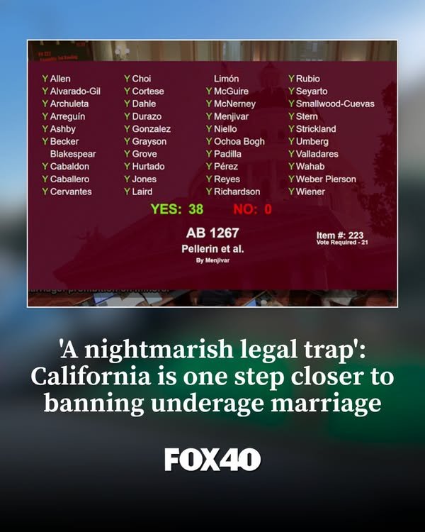 California is one of just three states that allow a child of any age to marry an adult ... - Facebook