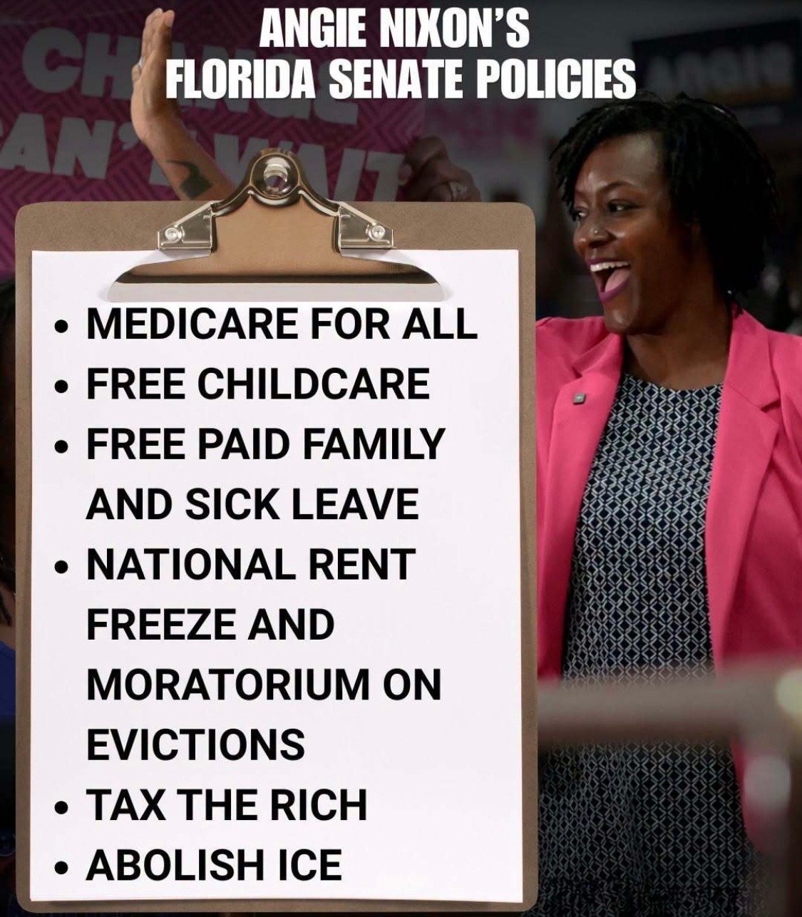 angie nixon agenda