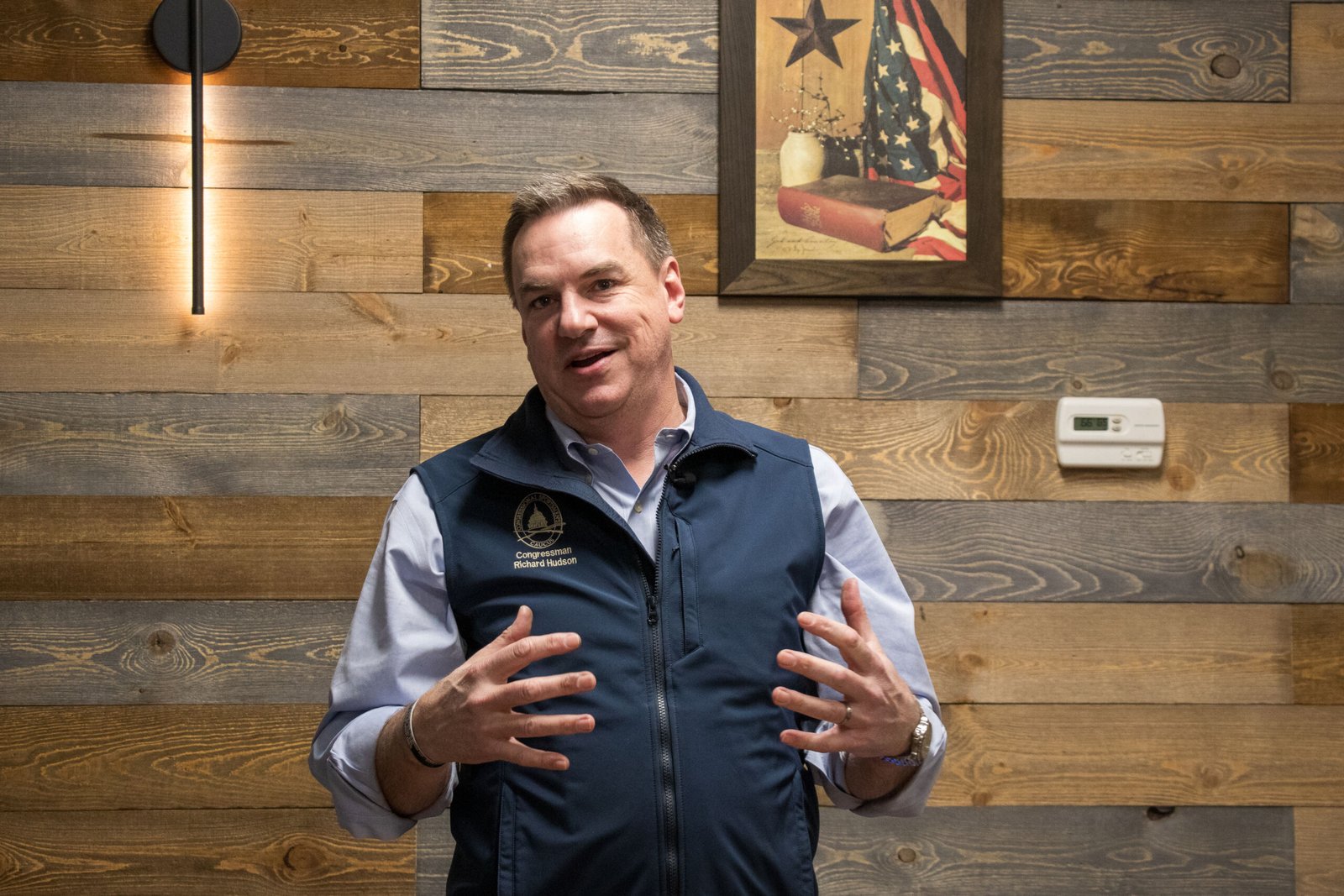 Democrats add NRCC Chair Hudson’s seat to 2026 ‘Districts in Play’