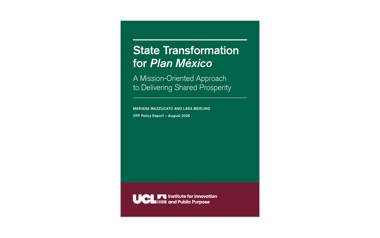 State Transformation for Plan México