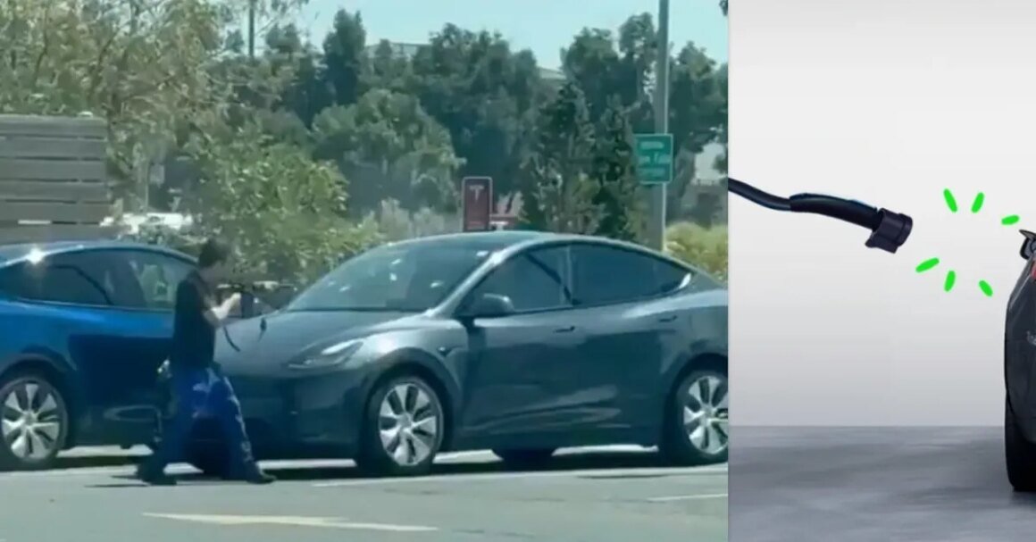 Tesla-Supercharger-shooting-evject.jpeg Tesla Supercharger shooting sparks EV charging safety debate