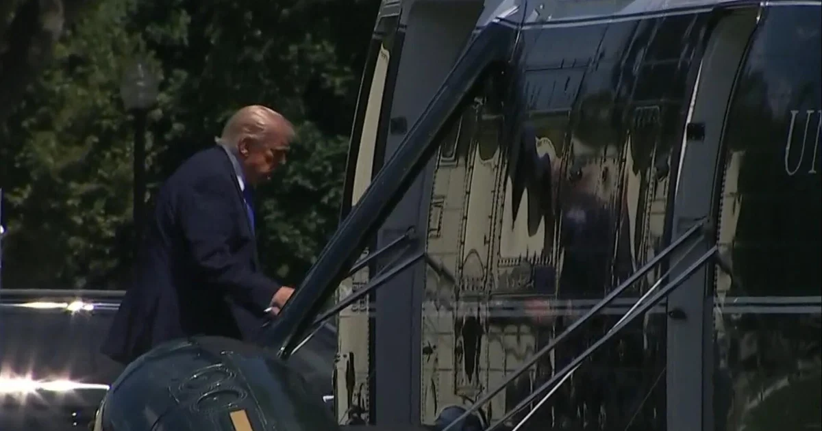 Federal investigation launched into air traffic incident involving Trump's helicopter - CBS News