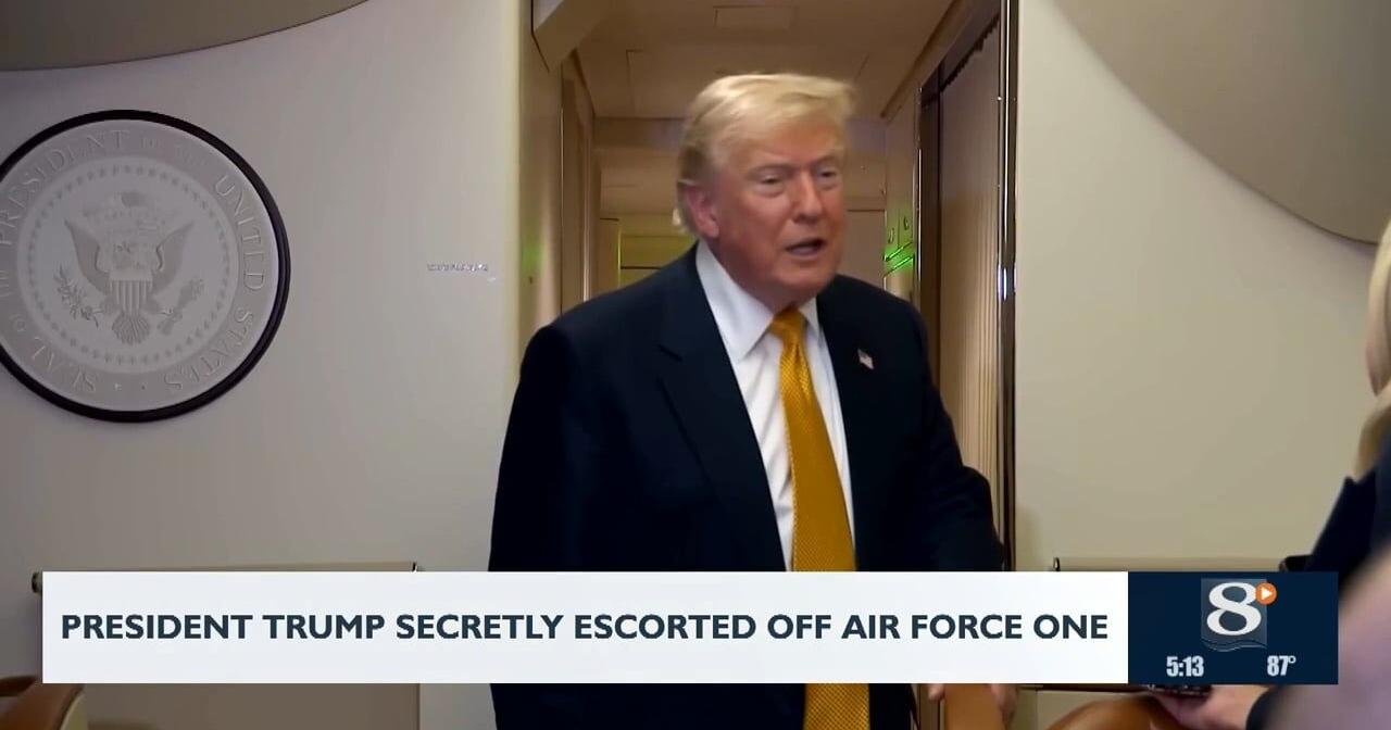 President Trump secretly escorted off Air Force One - news8000.com