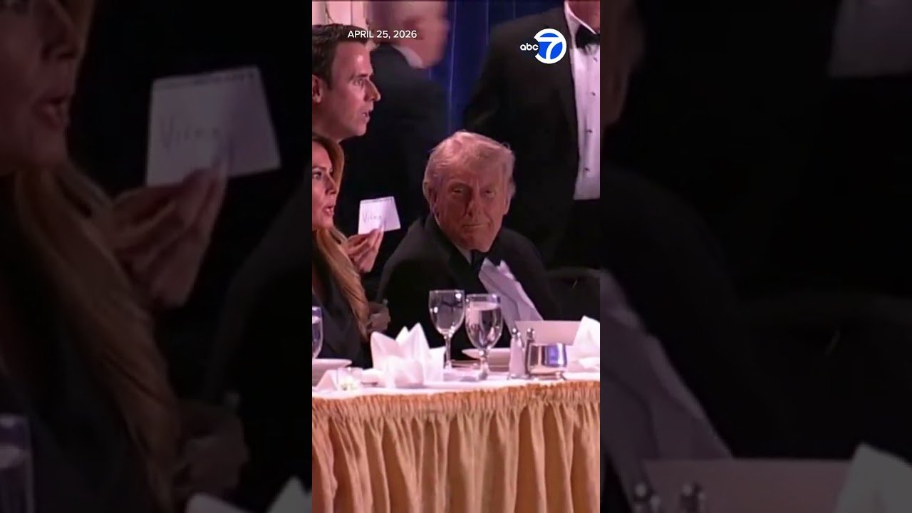Donald Trump evacuated after security incident at White House Correspondents' Dinner | #Shorts