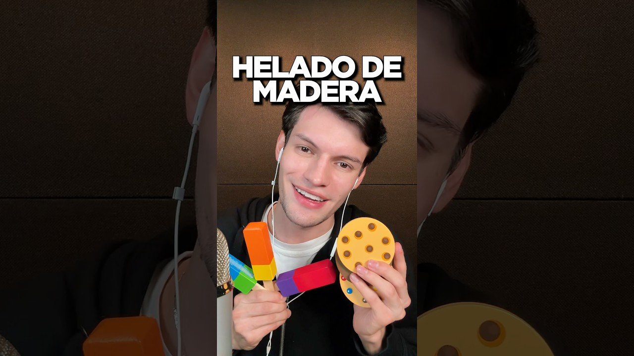 ESTOS SON LOS HELADOS DE MADERA 🍦#asmr #shorts #asmrsounds #comedia