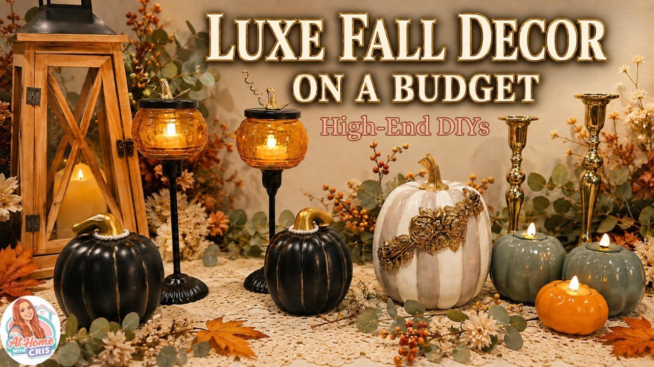 High-End Fall Decor DIYs on a Budget | DIY Luxury Fall Decor for Less | DIY Projects, Upcycles,craft