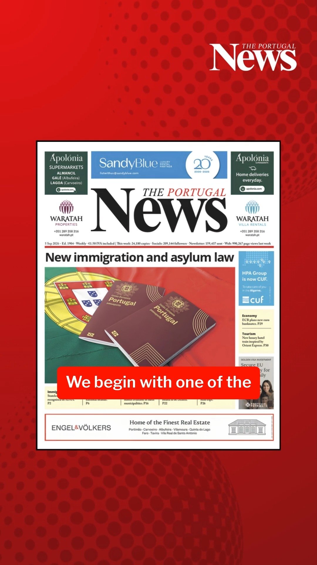 Portugal This Week: Breaking News, Travel Updates & Top Stories You Can't Miss - For the full weekly round-up click the link in comments 👇 🎥: TPN #theportugalnews #portugalnews #portugal #news #stayinformed | The Portugal News