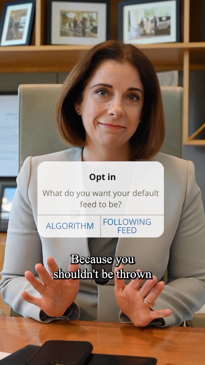 Opt in or opt out of the social media algorithm. The choice is yours. | Anika Wells MP