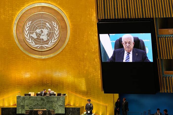 Palestinian president, again denied a visa to speak at UN, addresses leaders on prerecorded video - WSLS