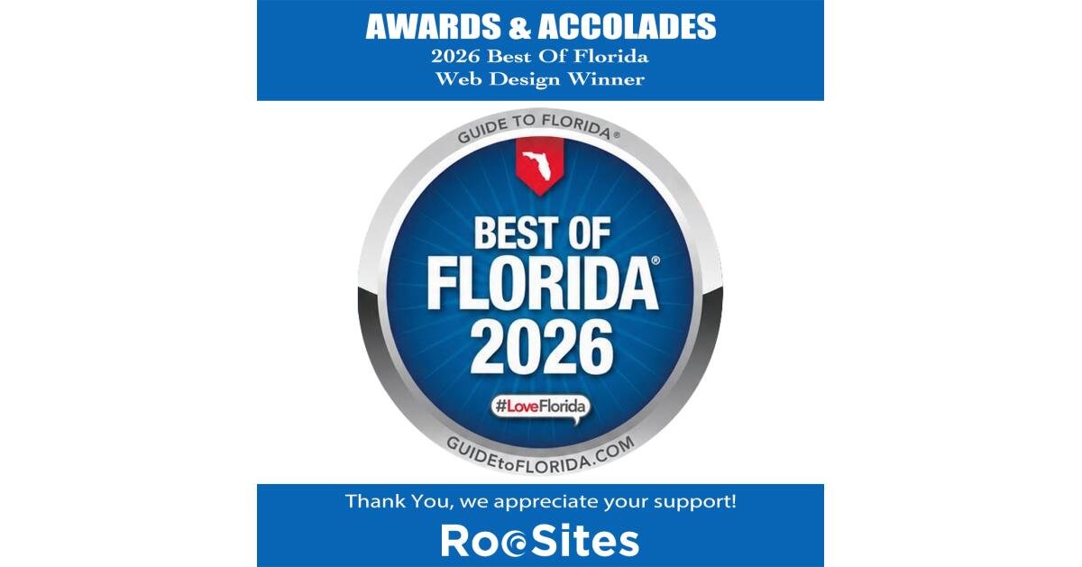 RooSites Web Development, LLC Named Best of Florida® Winner for Web Design for Fifth Consecutive Year - PR.com