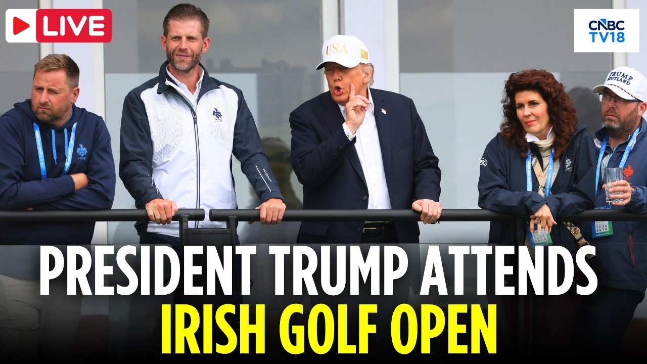 LIVE: President Trump Attends The Irish Open at His Golf Resort in Ireland | Eric Trump | N18G