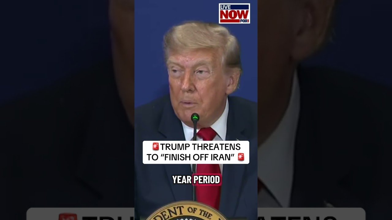 President Trump threatens to “finish off Iran” if they don’t settle on a deal. #trump #news