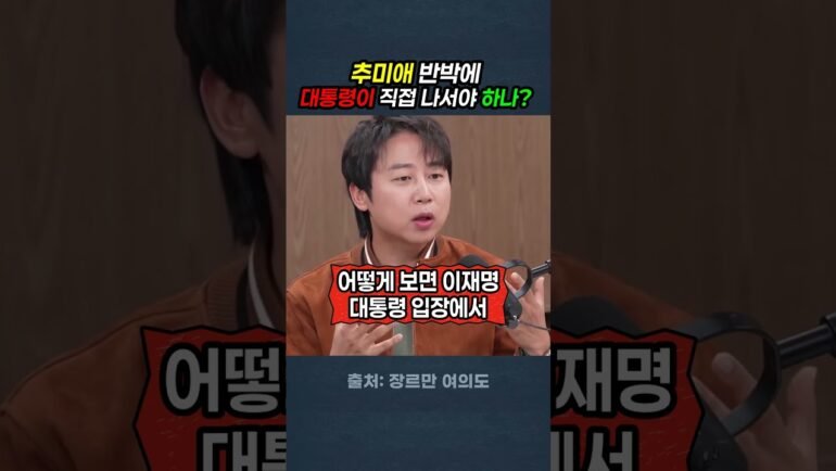 장기로 치면 왕이 직접 나서고 있는 민주당 상황