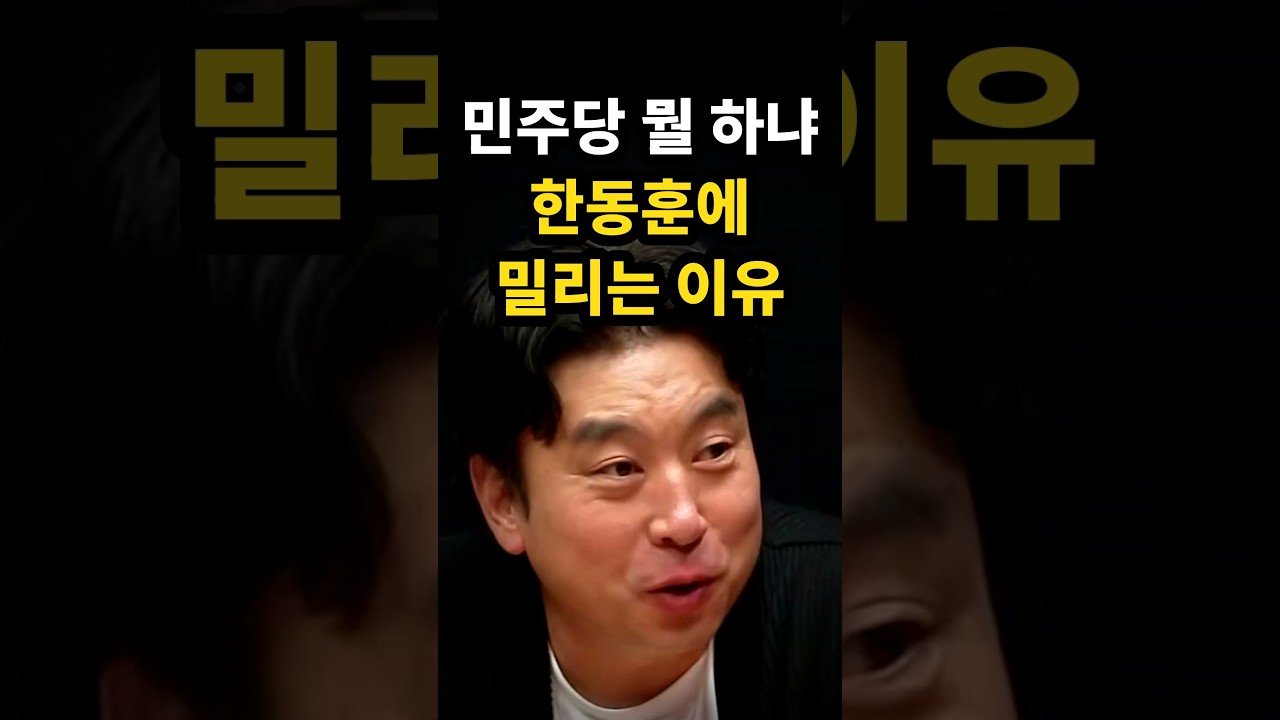 민주당 뭘 하냐 한동훈에 밀리는 이유