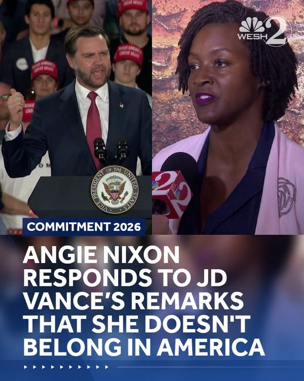 Democratic candidate for U.S. Senate Angie Nixon is speaking out after Vice President JD ...