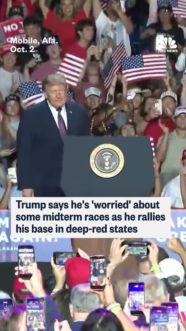 NBC News' Gabe Gutierrez reports from Mobile, Alabama, where President Donald Trump is ...