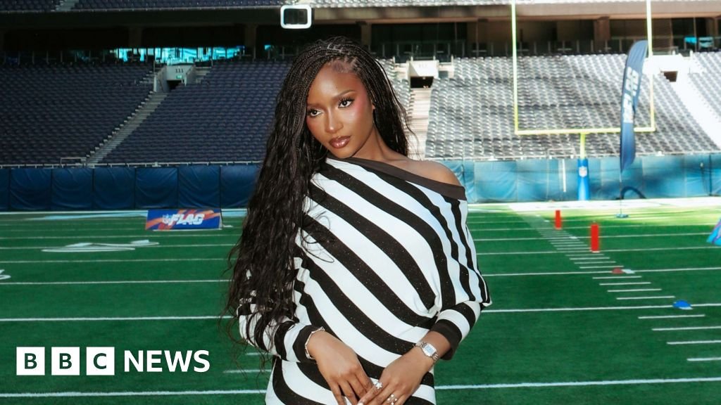 Afrobeats singer Ayra Starr on making history at her NFL half-time show - BBC