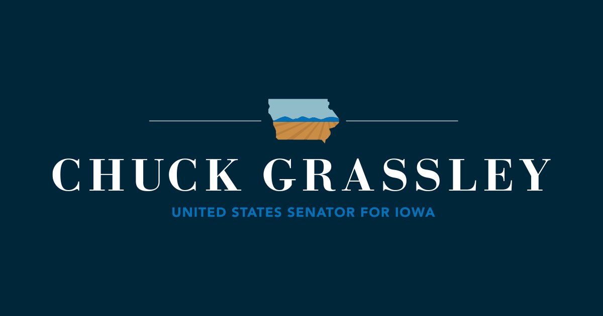 Grassley Welcomes Expanded Farm Safety Net Support Under Republicans’ Working Families Tax Cuts Act