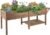 PETSCOSSET Raised Garden Bed Outdoor Wooden Elevated Garden Box with Legs, Brown