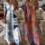 Women’s Casual Sundress Boho Beach Slit Long Maxi Floral Summer Beach Dress