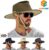 Men Wide Brim Sun Hat UV Protection Bucket Cap for Hiking Camping Fishing Safari