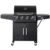 BBQ Grill 4 Burner with Side Burner LP Propane Gas Barbeque Grill in Blue