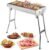 BBQ Barbecue Grill Folding Portable Charcoal Stove Camping Yard Outdoor