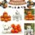 7PCS Artificial Pumpkins Set Large Fake Simulation Pumpkin Halloween House Decor