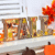 Lighted Fall Table Decoration, Rustic Wooden FALL Decor Sign with 3D LED Maple L