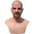 Halloween Realistic Face Bald Old Man Latex Wrinkle Face Mask Full Head Headwear