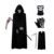 Halloween Grim Reaper Costume Scary Ghost Cosplay Props Kid Adult Size 4 Pcs Set